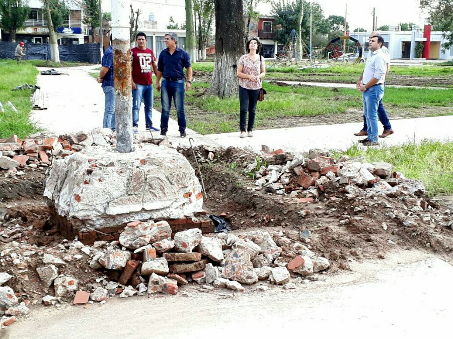 La plaza central de Makallé, reducida a escombros